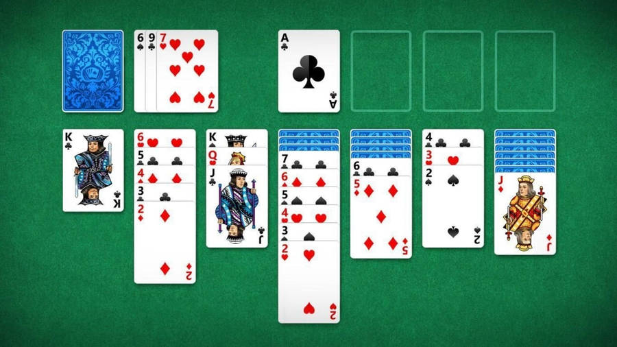 Korttipeli Solitaire taustakuva