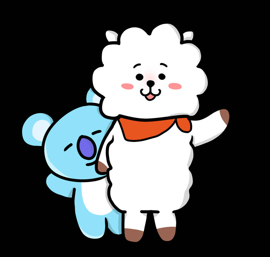 Download Koya And Rj Bt21 Wallpaper | Wallpapers.com