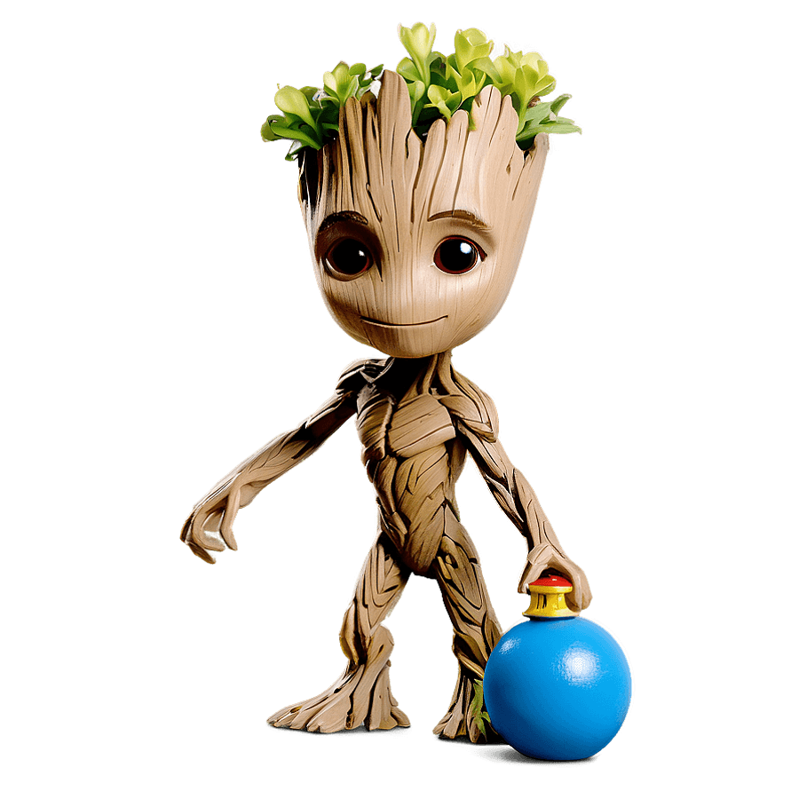 Groot Holding Bomb PNG alm