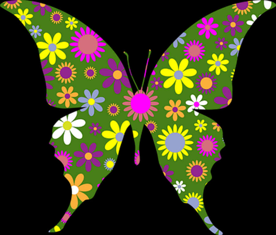Floral Pattern Butterfly