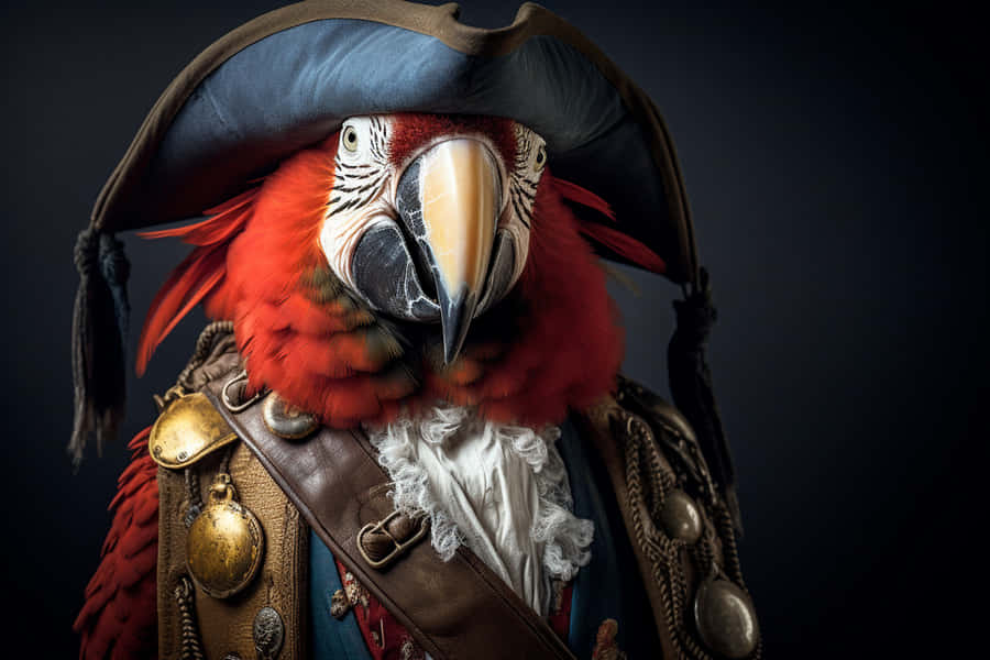 Papagaio Pirata em Armadura