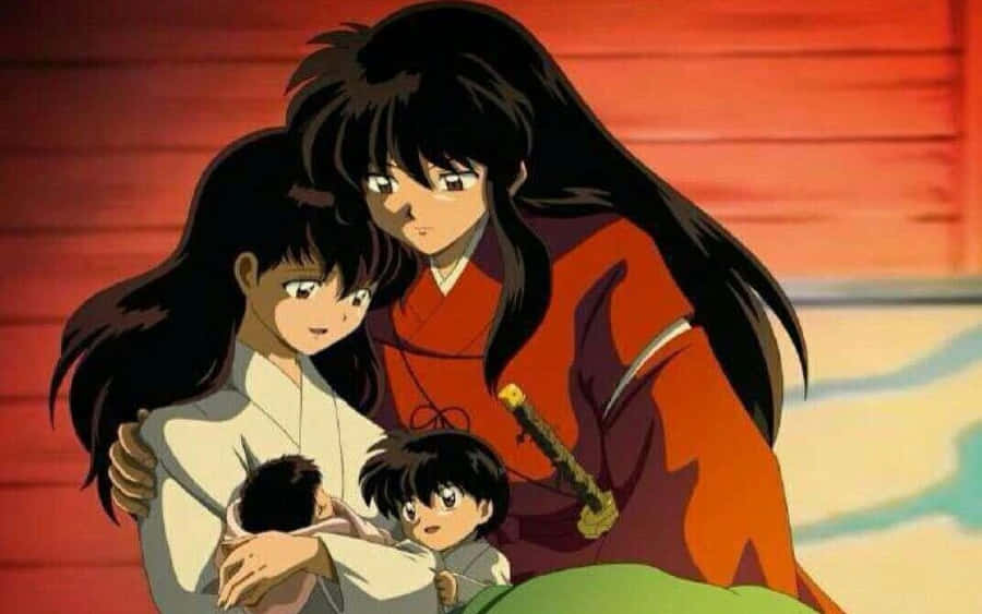 Inuyashaog Kagome 1072 x 670 tapet.
