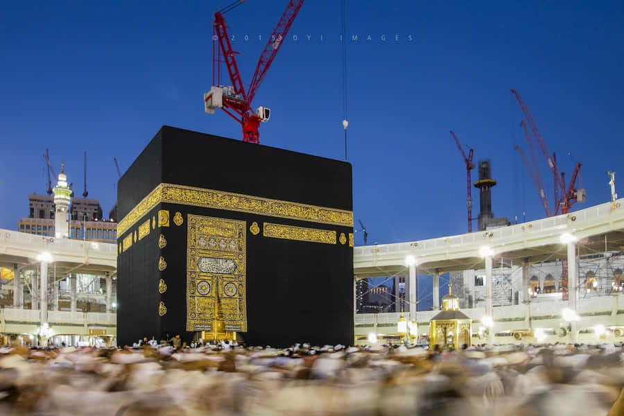 DieKaaba in Mekka bei Nacht