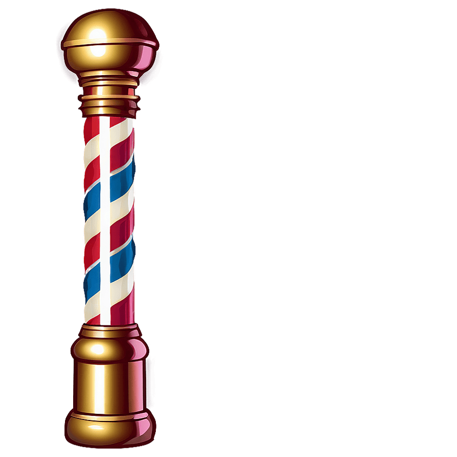 Antique Barber Pole PNG jfh