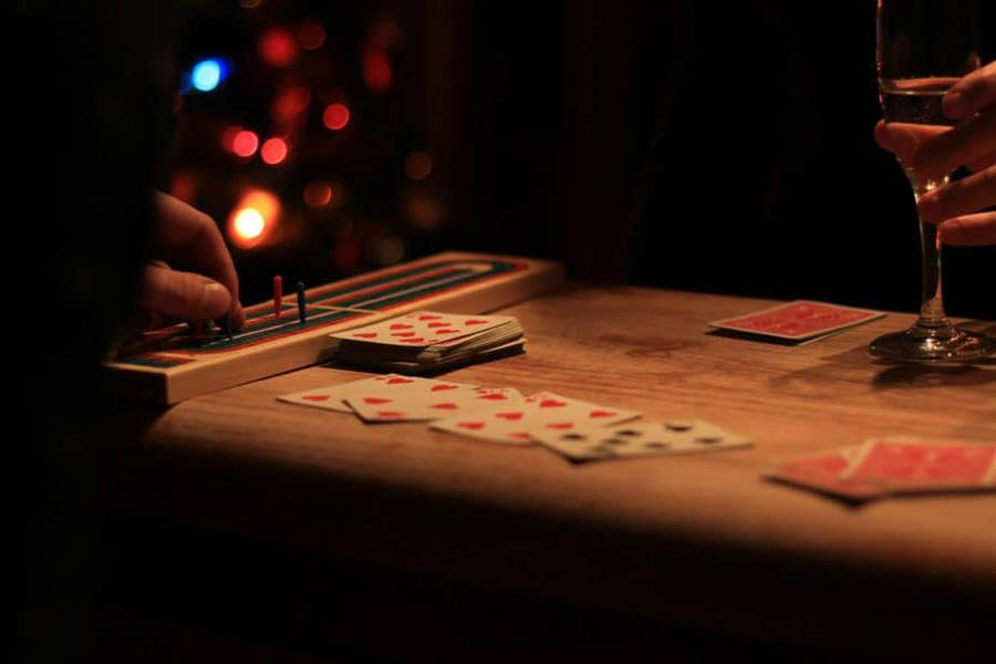 Jogode Cribbage com Iluminação Ambiente