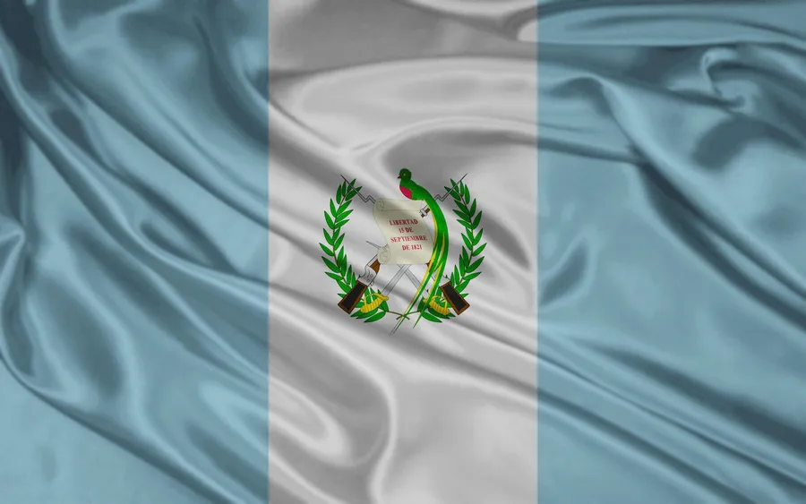 Guatemala wavy flag wallpaper