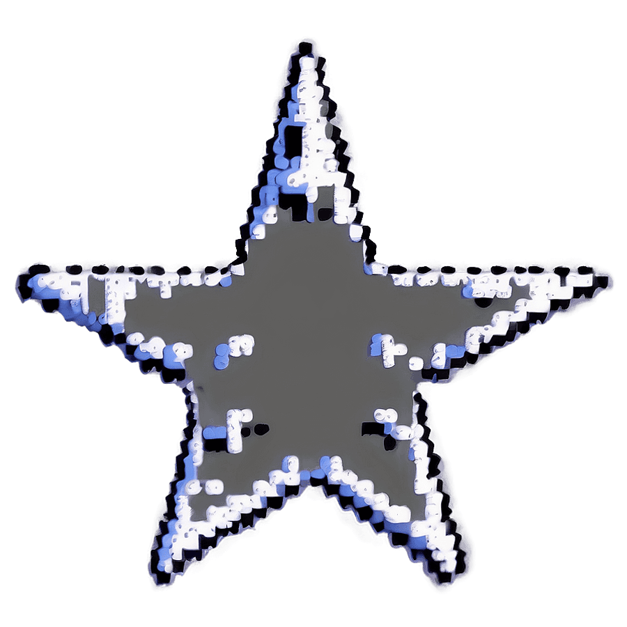 Space Pixel Star Graphic PNG jlm26