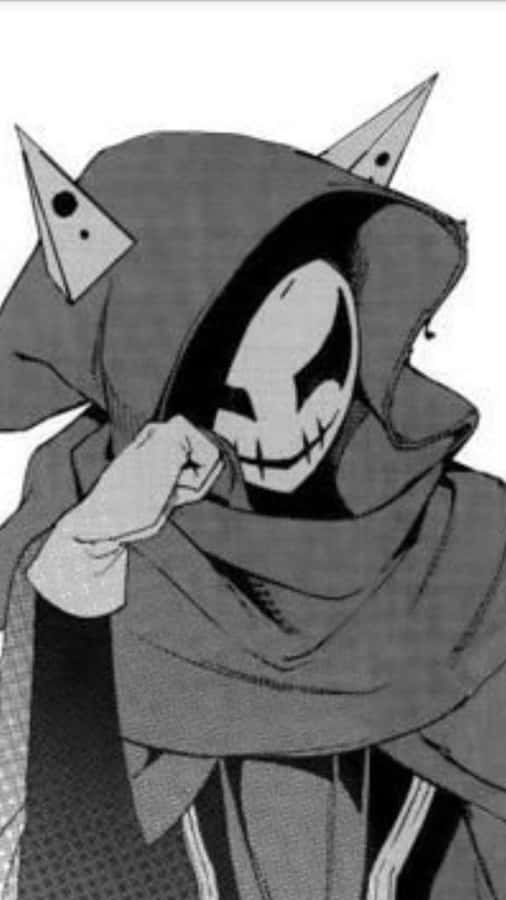 Skræmmende Maskede Person Edgy PFP Tapet