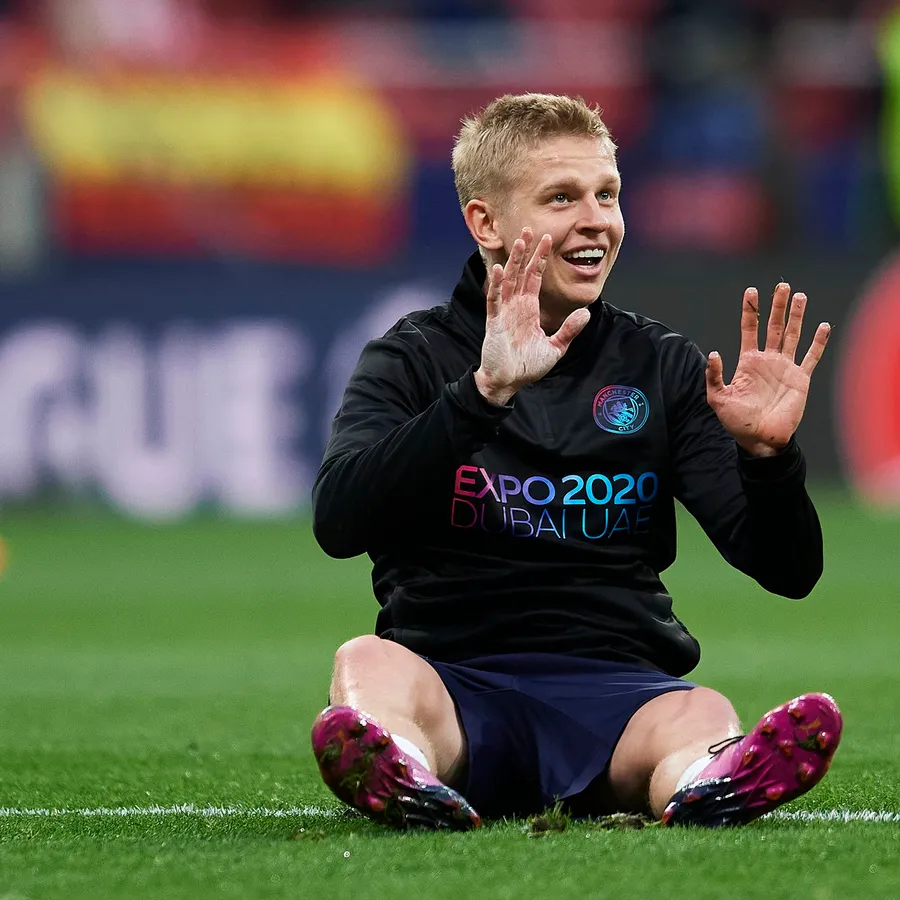 Oleksandr Zinchenko in Action on Football Field