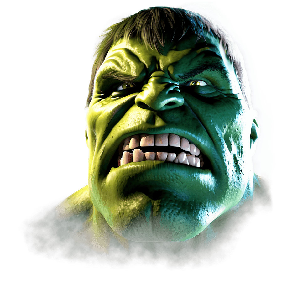 Incredible Hulk Glowing Eyes PNG lef