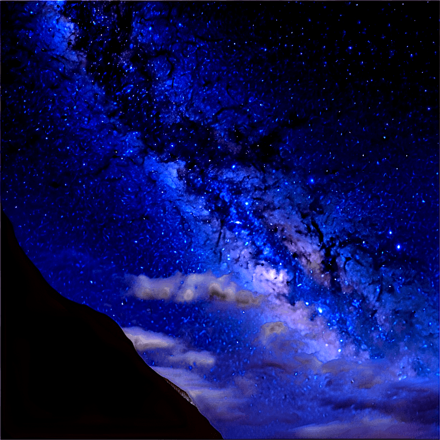 January Starry Night Sky PNG nke53