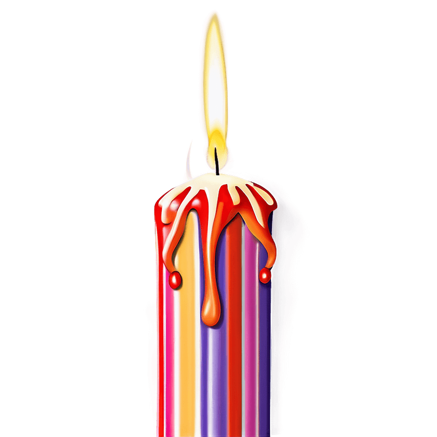Luxury Birthday Candle PNG 05242024