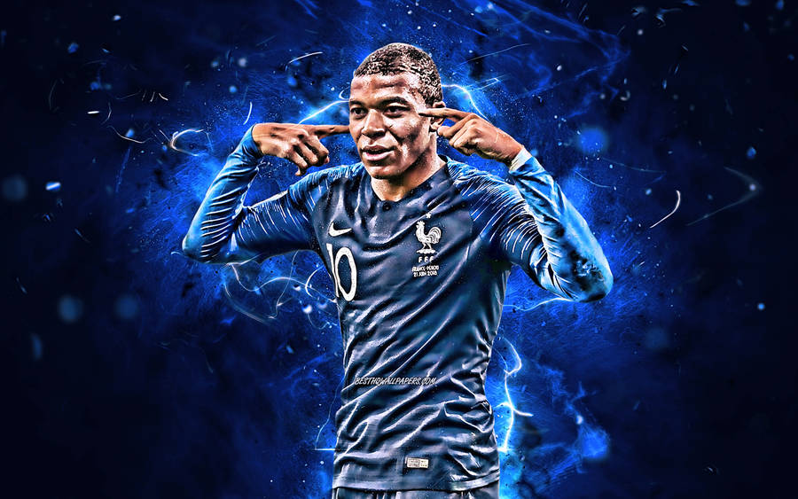 Download Kylian Mbappe Funny Thinking Motion Wallpaper Wallpapers Com