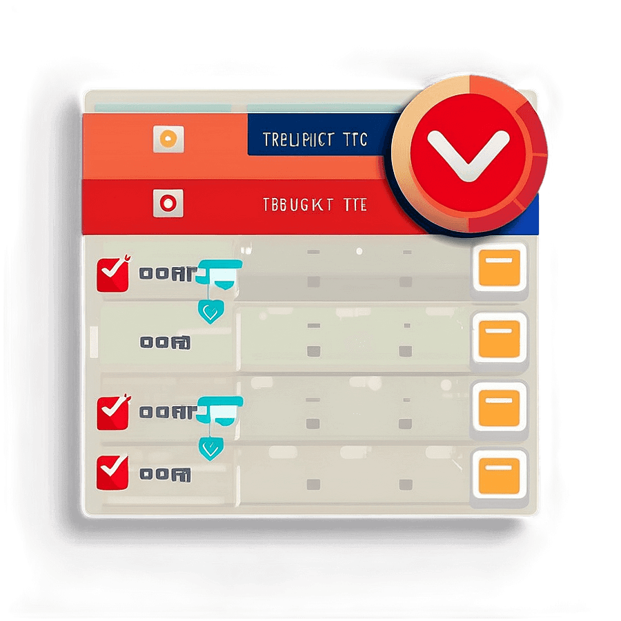 Flat Design Check Box PNG 05262024