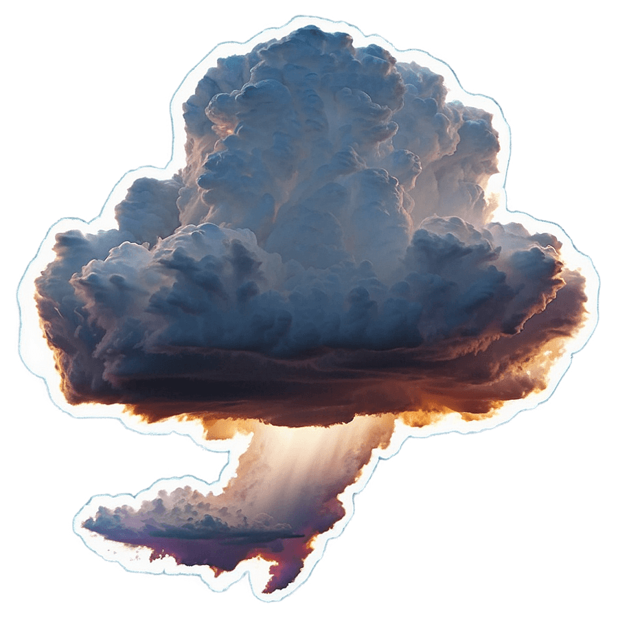 Vivid Storm Cloud PNG 43