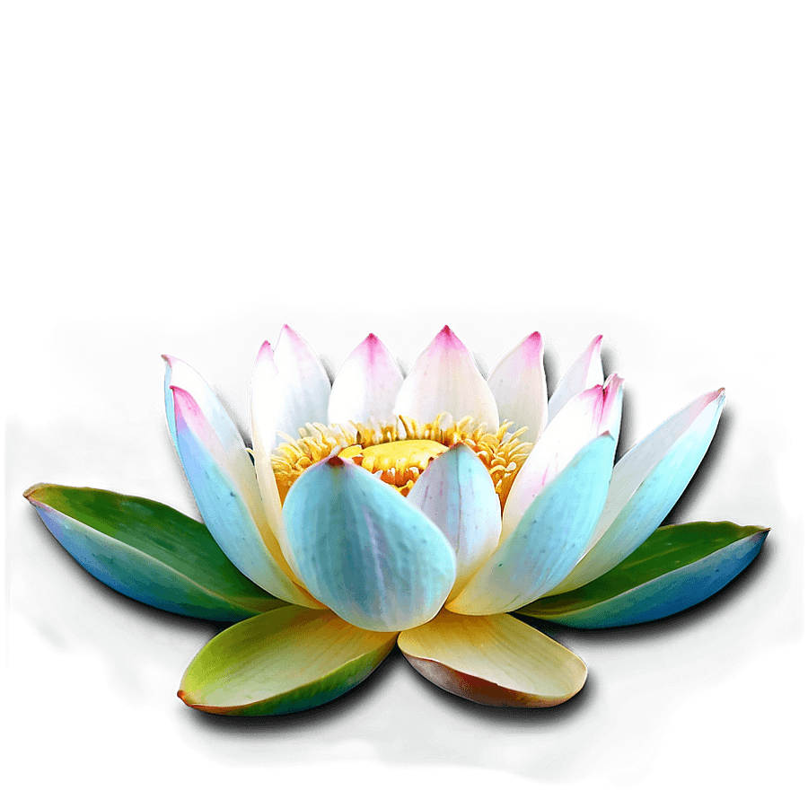 Rainbow Lotus Flower PNG usq88
