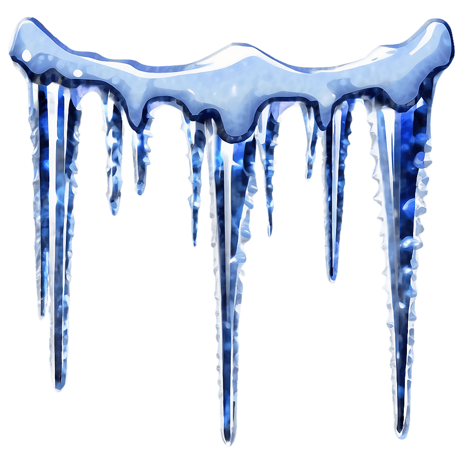 Frosty Sparkling Icicles PNG tdj71