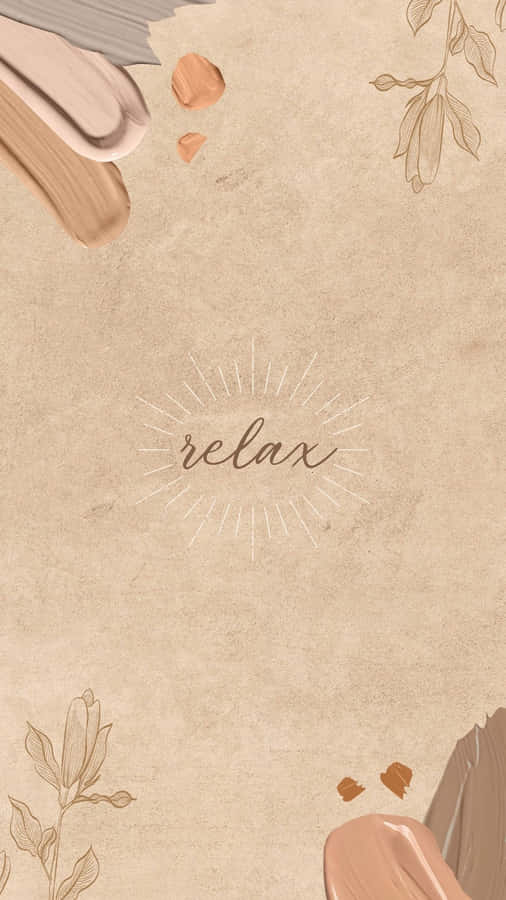 Aesthetic Home Screen Beige Relax