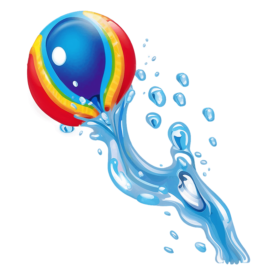 Rainbow Water Balloons PNG kuk
