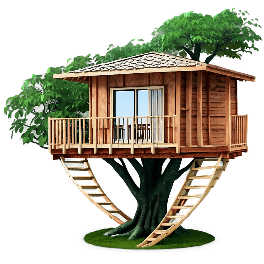 Tree House Balcony PNG 06282024