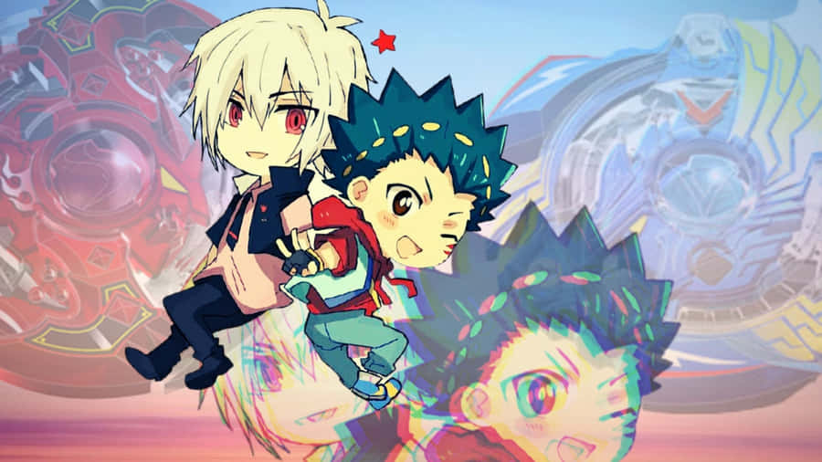 Valt Aoi und Shu Kurenai Beyblade Charaktere