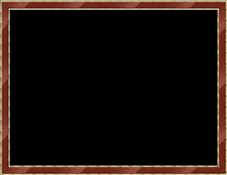 Elegant Brown Gold Frame