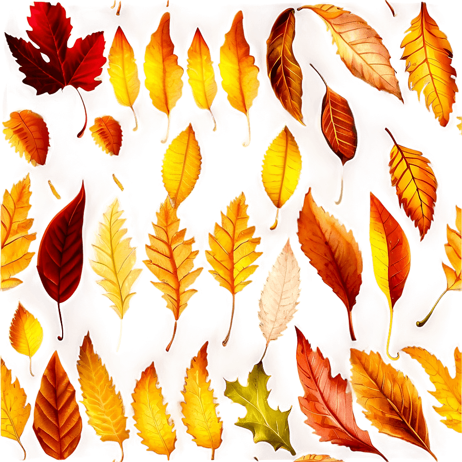 Autumn Leaves in Sunlight PNG 20