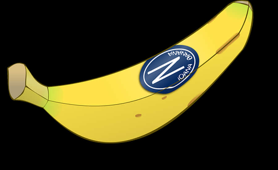 Branded Banana Vector Illustration