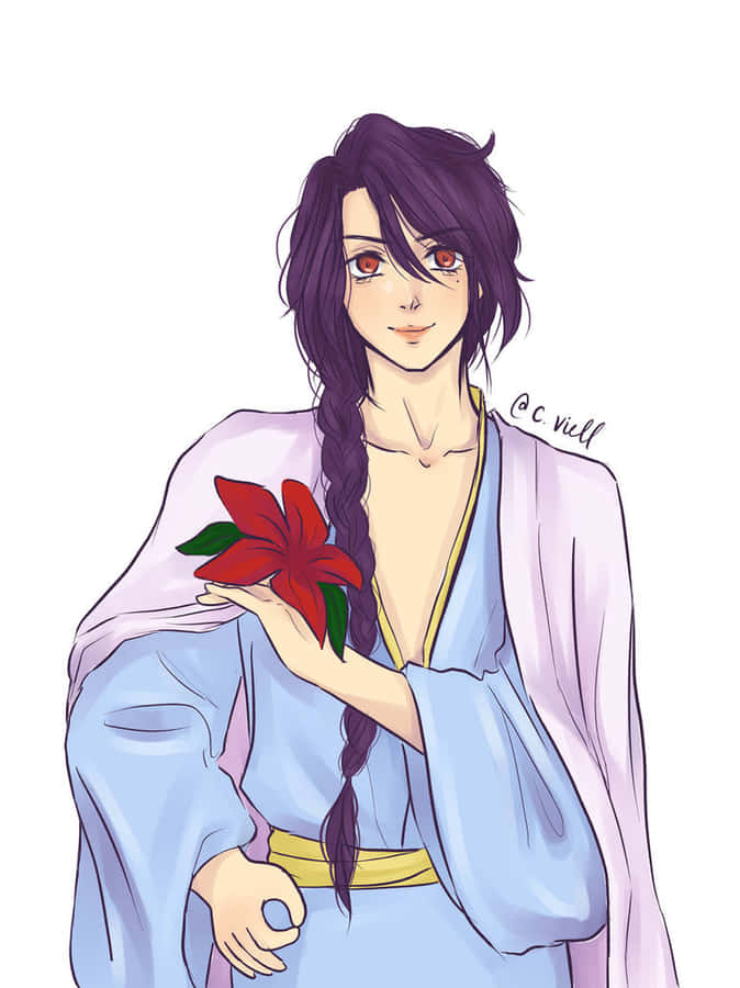 Fushigi Yuugi Nuriko con Fiore Rosso