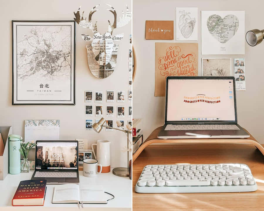 Stylische Home-Office-Einrichtung