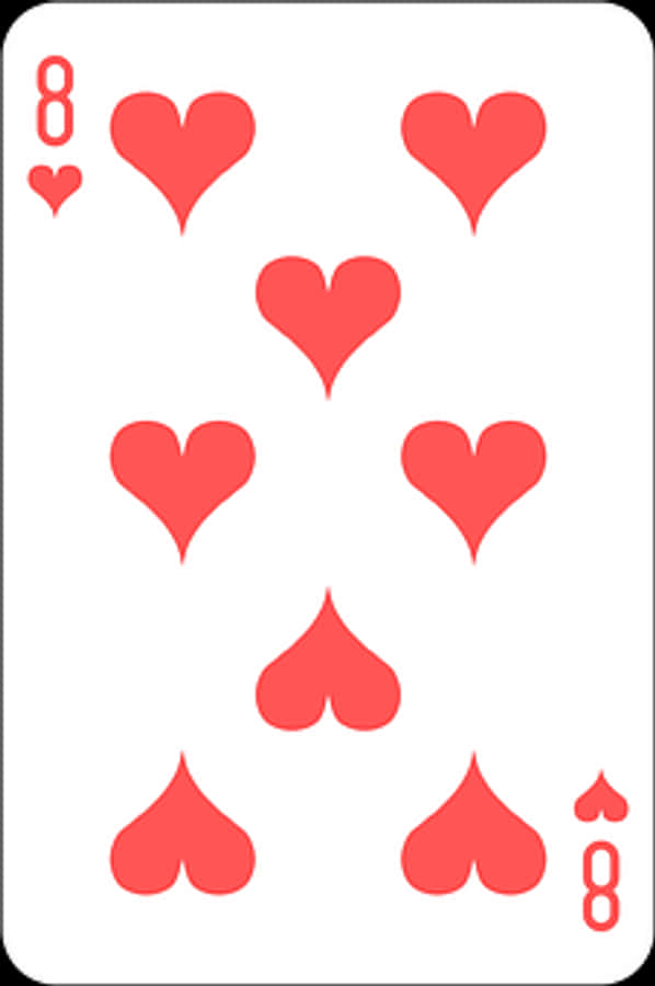 Eightof Hearts Playing Card