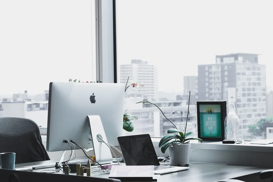 Overlooking Office Background