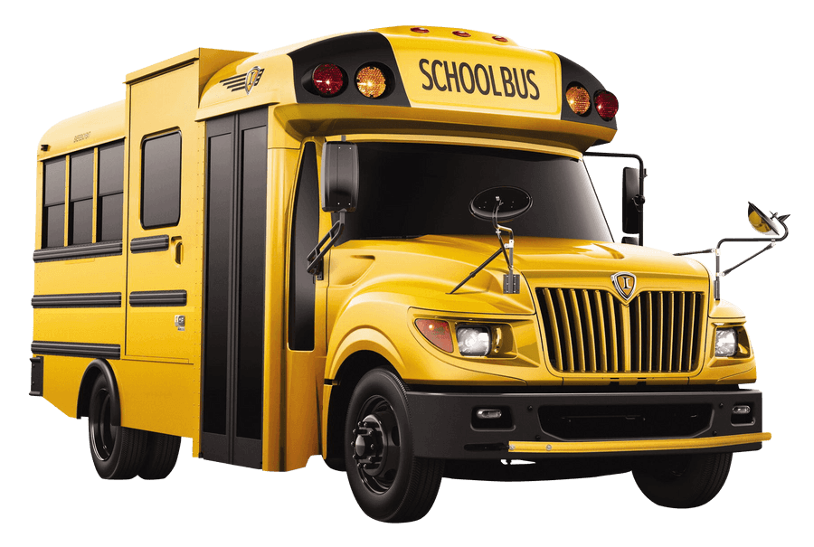 Yellow School Bus Isolated