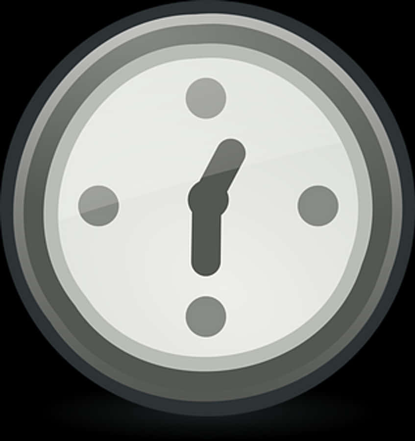 Minimalist Style Clock Illustration