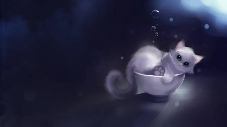 Anime Cat background