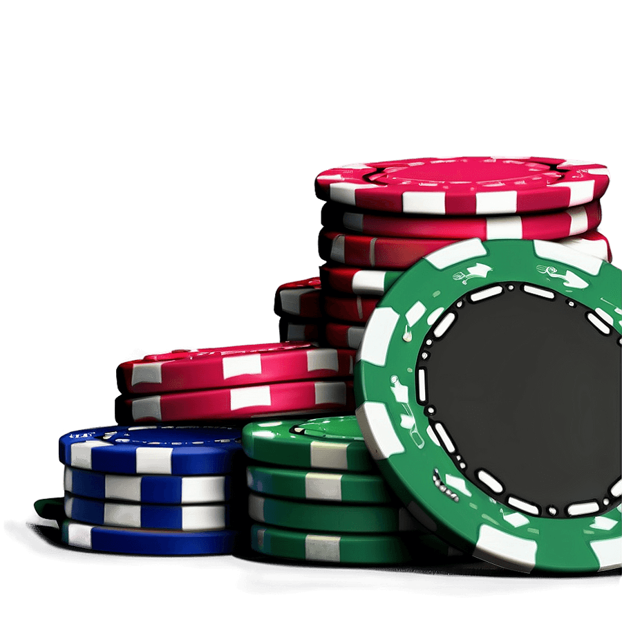Poker Chips Border PNG 17