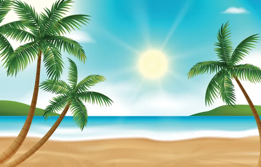 Summer Beach Background