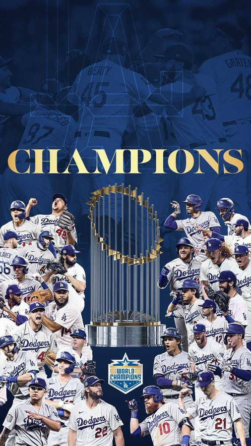 Download La Dodgers World Champion Wallpaper | Wallpapers.com