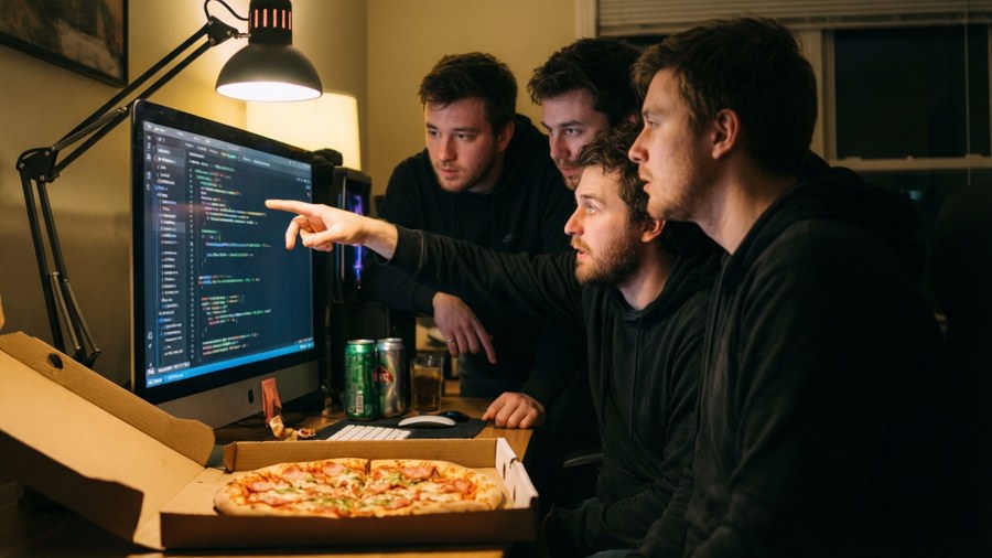 Late Night Coding Wallpaper