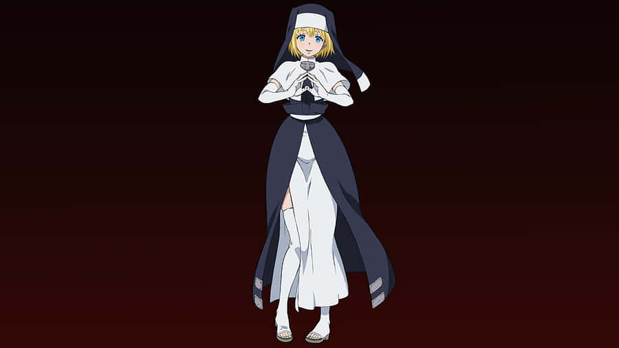 Personaggio di Fire Force Iris in piedi