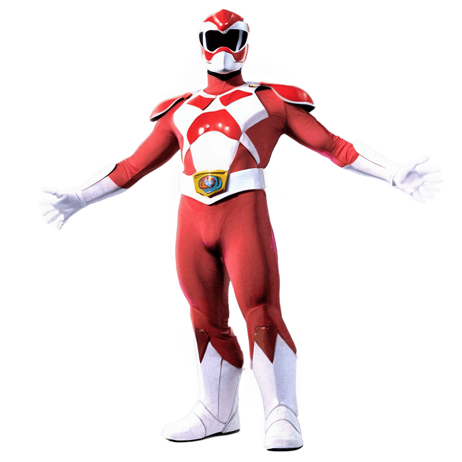 Red Ranger in Full Gear PNG 06292024
