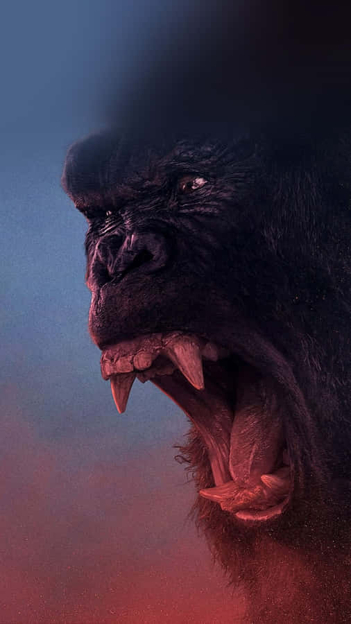 iPhoneXs Max Fundo de Tela Gorilla Dentes Afiados
