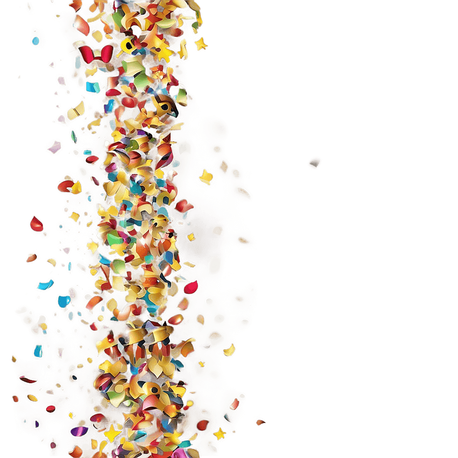 Confetti of Many Colors PNG 4