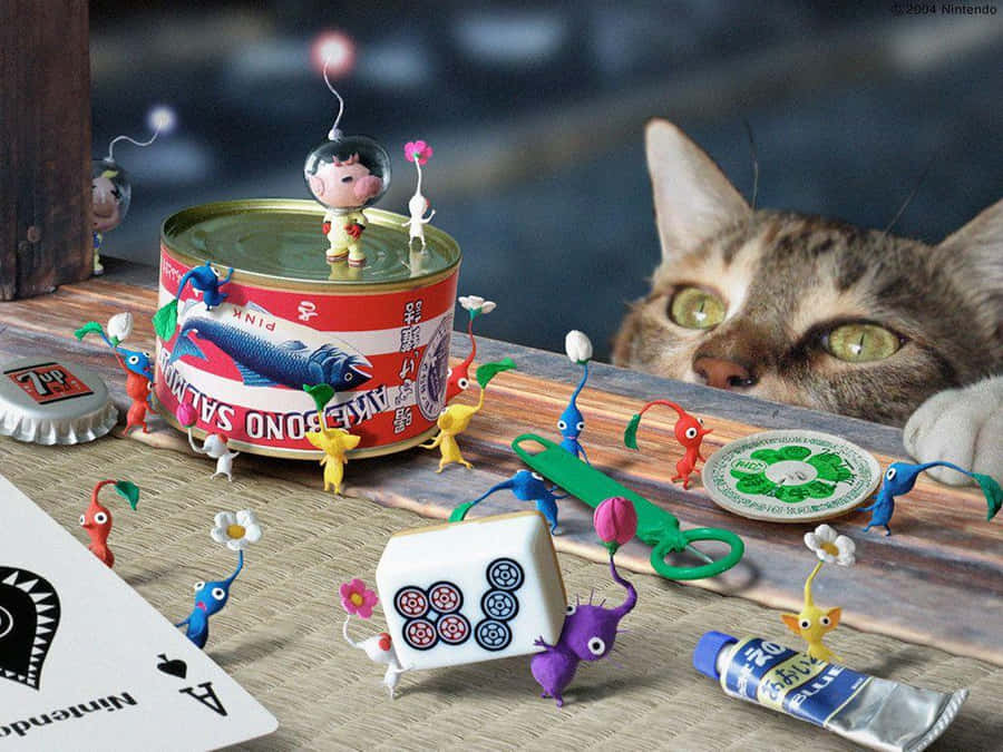 Osservazione di un Gatto Avventuroso con Pikmin