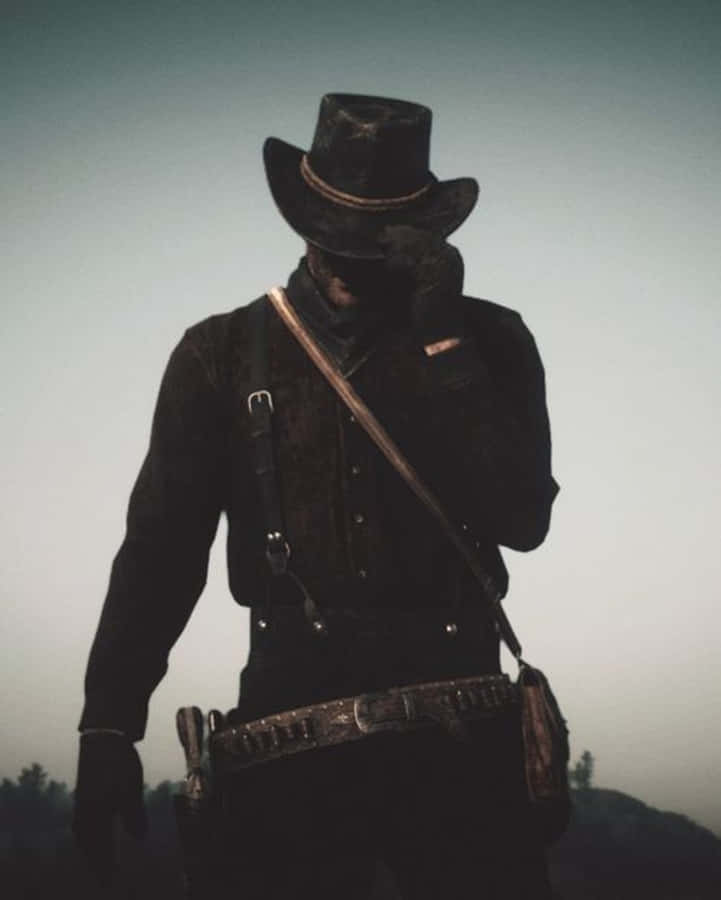 Pixel3xl Red Dead Redemption 2 Hintergrund Arthur komplett in Schwarz