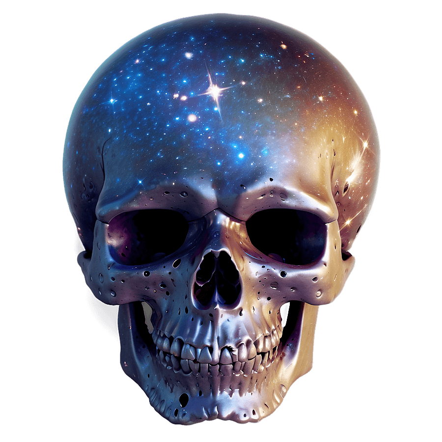 Space-themed Skull PNG ilv65