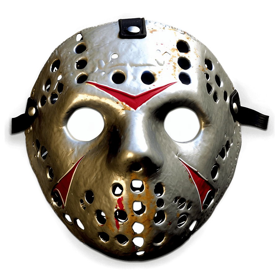 Jason Voorhees Mask with Cracks PNG enj