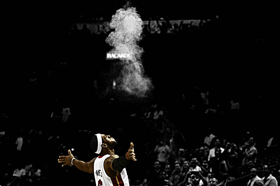 black and white lebron james