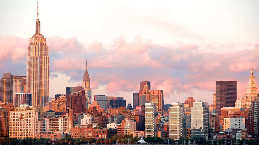Umavista aérea de um dos bairros mais movimentados de Nova York.
