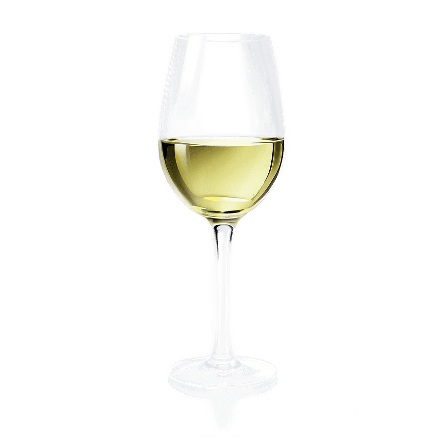 White Wine Glass Reflection PNG 93